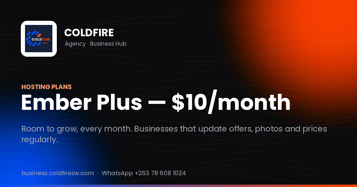 Ember Plus Hosting — $10/month | COLDFIRE